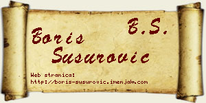 Boris Susurović vizit kartica